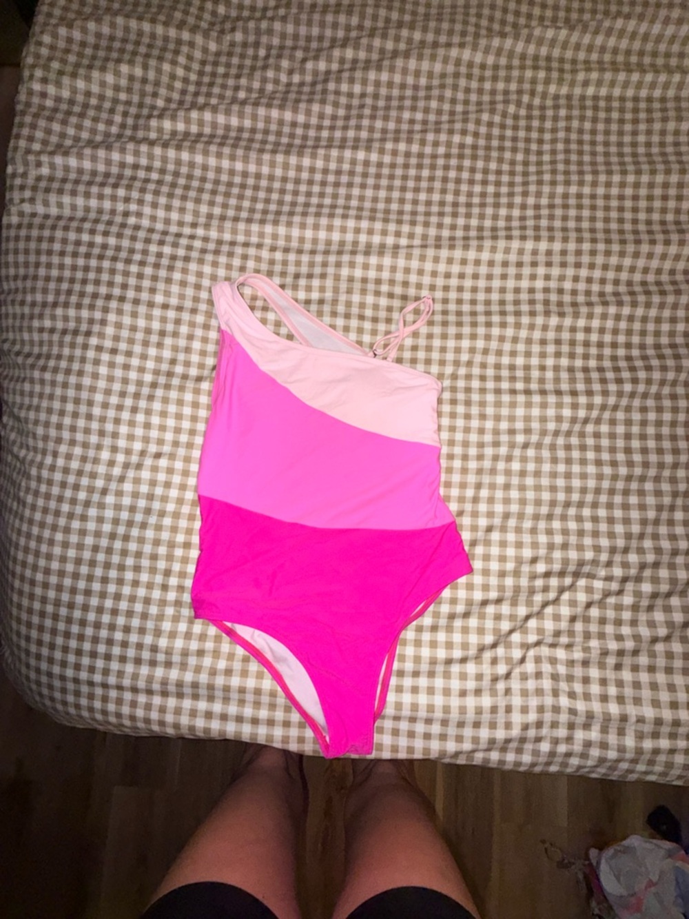 Amazon Women One-Piece Swimsuit in Light Pink, Bright Pink, Hot Pink